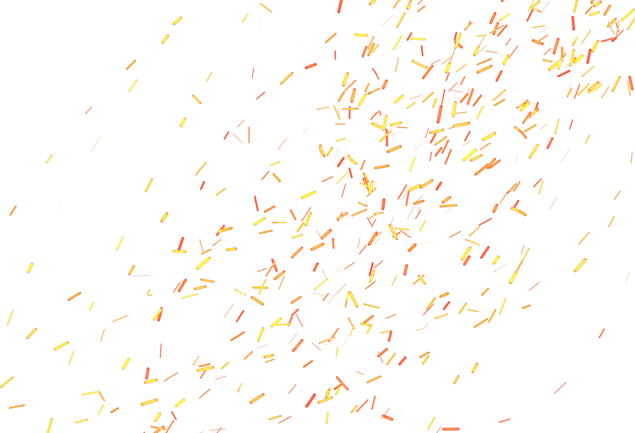 Pattern of orange sparks